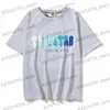 T-shirts voor heren 2023 Zomer kleine trapstar handdoek borduurwerk eenvoudige letter dames losse korte mouw T230314