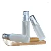 Storage Bottles 20/30/50ml Fine Mist Spray Bottle Clear Frosted Cylinder Toner Water Sprayer Refillable Body Care Glass Lotion Pump 10pcs