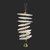 Inne zaopatrzenie ptaków 1PC Buttlefish Bone Parrot Parrot Parrot Toys Wapnia Mape z trzonki wiewiórki wiewiórki wiszący sznur gryzący