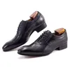 Luxury Men's Dress Shoes Genuine Leather Oxford Handmade Formal Office Business Wedding Shoes for Men Classic Lace Up Footwear