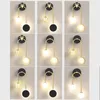 Wall Lamp Modern LED Glass Ball Bedside Light Nordic Creative TV Background Lighting Luxury Iron Art Sconce For Living Room