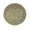 Crafts Ja of geen geluksbesluit Coin Bronze herdenkingsmeld Retro Home Decor Classic Magic Home Decoratie