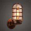 Wall Lamp Vintage Romantic Interior Lighting LED Sconce Light Bedroom Bathroom Balcony Retro