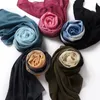 Halsdukar 50st om ombre bubbla chiffon hijab färgade bundna sjal/sjalar lång halsduk/halsdukar wrap pannband kan välja färger.