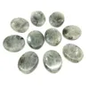 25x30x10mm Oval Worry Stone Thumb Natural Crystal Therapy Reiki Treatment Spiritual Minerals Massage