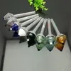 Pipas para fumar Tapa de color Delfín Impreso Olla de combustión directa Bongs de vidrio Pipa de vidrio para fumar Agua