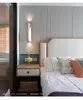 Wandlampen Zwart -wit aluminium krullende woonkamer decoratie lamp Noordse minimalistische villa trap slaapkamer