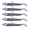 10 pcBaits Señuelos 5 Unids / set Jig Fish Head Sinking 11cm 22g Señuelos de pesca Agua salada fresca Natural Vivd Body Cebo suave 5 colores Jigheads Fish Tackle R230215