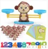 Math Game Board Toys Monkey Cat Balancing Scale Number Balance Enlightenment Digital Addition and Subtraction Math Scales Toys3d Magic Cube Segmenten