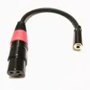 Ses kabloları, mikrofon XLR 3pin dişi - 3,5 mm (1/8 inç) dişi TRS jakı ses dönüştürücü adaptör kablosu yaklaşık 0.2m / 1pcs