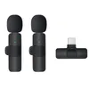 K9 Wireless Lavalier Microphone Studio Gaming dla iPhone type-C PC PC Computer Professional Mic Telefon komórkowy transmisja na żywo