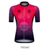 Kurtki wyścigowe damskie rowerowe rowerowe koszulki rowerowe kolory gradientowe wydrukowane ubrania rowerowe