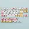 Macaron Cute Keycaps XDA Profile PBT-Sub Pink 135 klawisze CAP dla przełączników MX Mechaniczna klawiatura gry DIY