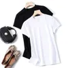 Damen T-Shirt Damen Sweetshirts Kurzarm Damenbekleidung Schwarz weiße T-Shirts für Mädchen Rollkragen Sommerkleidung Design Damenbekleidung 230314