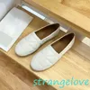 Espadrilles en lin Femme Chaussures Mocassin Cordon Espadrilles en nappa matelassé 100% cuir véritable TAILLE 34-42 Coton Drill Jaune ensoleillé Appartements Maille Cuir Logo Cap Toe Bleu