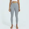 LL-N1903 kvinnors nakenhet byxor yoga outfit leggings som kör smala nionde byxor tränar vuxen hög midja varm fitness slitage flickor tights elastiska mager sportkläder