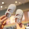 First Walkers Spring Autumn Baby Girls Leather Shoes Infant Toddler First Walkers Soft Shallow Princess Shoe Cute Mary Jane Shoes 230314