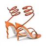 Летние женские туфли, роскошные сандалии Renes Margot Jewel, Cleo Crystal, вставленные на высокие каблуки Caovilla, вечеринка или свадьба, сексуальная.