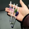 Color skull glass suction nozzle Glass bongs Oil Burner Glass Water Pipes Oil Rigs Smoking