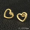 Boucles d'oreilles en gros de mode coeur bijoux en acier inoxydable de haute qualité pour femme fille EBJZATAG