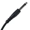 Gitarren-AMP-Kabel, 3 m, elektrisches Patchkabel, Gitarrenverstärker, Gitarrenkabel mit 2 Steckern, Schwarz