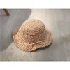 Chapéus de aba larga tiras infantis falhas feitas de palha feita de palha de férias de férias de sol do sol