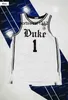 CUSTOM Custom Duke Blue Devils Basketball-Trikot Paolo Banchero Wendell Moore Jr. Trevor Keels Jeremy Roach Mark Williams Joey Baker Christia