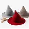 Halloween sorcière chapeau hommes et femmes laine tricot chapeaux mode solide petite amie cadeaux fête déguisements RRA4832