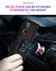 Случаи по сотовым телефонам против фальсификации амортизационной защиты корпус сержант держатель кольца автомобиль задняя крышка для Samsung Z Flip3 Flip4 Fold 3 4 Series 5G
