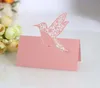 Bröllopsdekorationer Gold Bird Wedding Seat Card Hollow Sign-In Card Wedding Bord Kort Engagemang Kort PLOCESALT