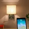 Wall Lamp Noordige USB Laadlicht binnen verlichting Interieur E27 Slaapkameravond voor badkamer