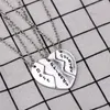 Chains 3 Pcs Set Fashion Friend Necklace Simple Splicing Heart-shaped Alloy Pendant Sweet Temperament Girl Friendship Gift 2023