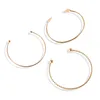 Brazalete NDFSOUL 3PCS / SET Conjunto de pulsera simple de 3 capas Color oro rosa Mujeres 2023 Moda Lucky YWLY121