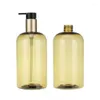 Lagringsflaskor 2st 300 ml 500 ml tom pump lotion påfyllningsbar schampo kropp tvål duschgel hårbalsam oljepress dispenser