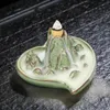Bougeoirs Vintage cascade brûleur d'encens reflux Mini bouddha encensoir poli élégant support pour maisons de thé