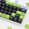 XDA keycapsプロファイルPBT染料 - サブアニメキーキャップメカニカルゲームキーボードMXスイッチDIYカスタムブラック135キーキャップ