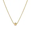 Hänghalsband 316L rostfritt stål pärla halsband för kvinnor mode guld färg damer clavicle kedja flickor charm smycken gåvor