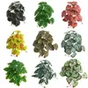 Fleurs décoratives en plastique artificiel fausse feuille bonsaï plante verte ornements salle de mariage maison bureau jardin décoration petit pot