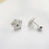 Boucles d'oreilles mignonnes en argent sterling 925 papillon vis arrière pour femmes enfants enfant bébé filles bijoux en zircon cubique Aros Oorbellen