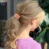 リボンスーパースウィートキャンディーカラー透明なフロスト電話ラインヘアリングシンプルでシームレスなブレスレットヘアアクセサリー1924