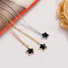 Pendentif Colliers Vintage Grace Star Fleur Collier Pour Femmes Simple Or Argent Couleur Charme Femme Ras Du Cou Bijoux Amant Cadeaux