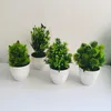 Decorative Flowers Artificial Plants Bonsai Small Tree Pot Fake Plant Potted Flower Home Room Table Decoration El Garden Ornaments