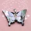 Anhänger Halsketten Natürliche Shell Schmetterling Form Dekoration Melone Samen Schnalle Charms Für Schmuck Machen DIY Halskette Ohrringe ZubehörStift