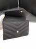 Luxurys Qualité haut de gamme Designers Pochettes en cuir véritable caviar Portefeuilles Porte-cartes Hommes Mini mode en peau d'agneau Femme COIN CARD Key célèbre Intérieur Slot Purse