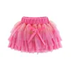 Kledingsets Mudkingdom Leuke meisjesoutfits Boutique 3D bloem kant tule tutu roksets voor peutermeisjeskleding Pak zomerkostuums