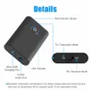 Bluetooth 5.0 Transmitter Pretiver Беспроводной аудио -адаптер 2 в 1 A2DP 3,5 -мм адаптер Bluetooth Adapter для PC TV TV автомобиль B10s