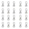 Porte-clés 20 pcs Alliage Pivotant Longe Mousqueton Homard Griffe Fermoirs Fabrication de Bijoux Fournitures Sac Porte-clés DIY Accessoires Porte-clés Forb22