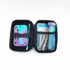 Pocket kleurrijke siliconen rokende set draagbare droog kruid tabakolie -stoffen nagels tip strobel lepel opbergdoos hand sigarettenhouder stash case waterpijp bong dabber dhl