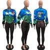 Designer Damen Varsity Jacke Outdoor Jacken Tragen Tops 2023 Frühling Herbst Digital Print Baseball Jacke Frauen Langarm Bomber Jacke