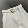 Pantaloni da abito da donna firmati Pantaloni da giacca da abito formale al ginocchio rilassati estivi Temperamento con cintura in vita